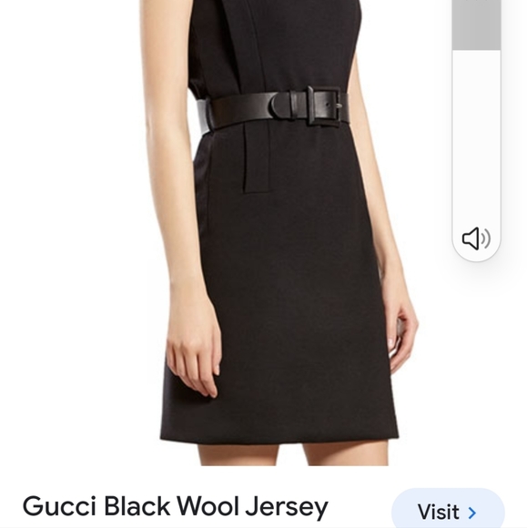 Gucci black jersey mini dress - Picture 1 of 7